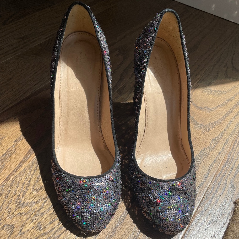 J.Crew Collection Sequin Pumps Size 9